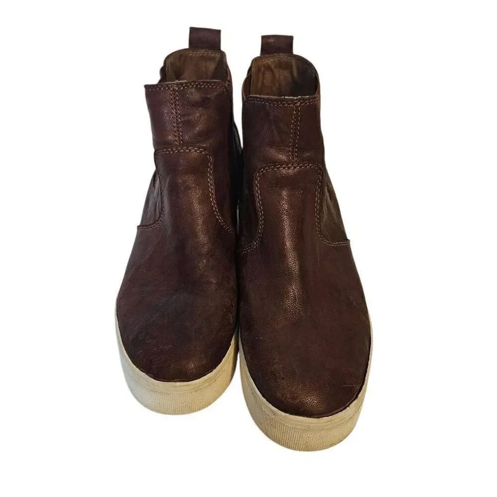 J/Slides NYC booties, brown leather. Size 8.5.